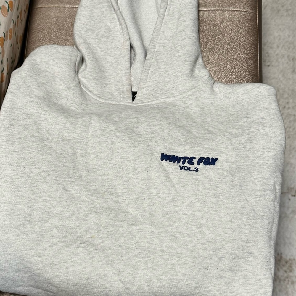 White Fox Gray Hoodie